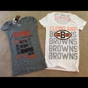 Cleveland Browns t shirt Victoria secret set two